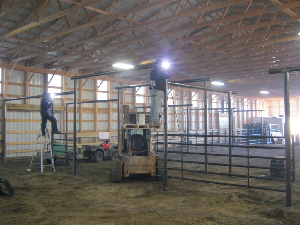 Custom built cattle working facility