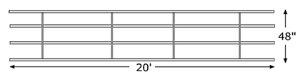 4 Bar Continuous Fence