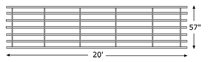 7 Bar Continuous Fence